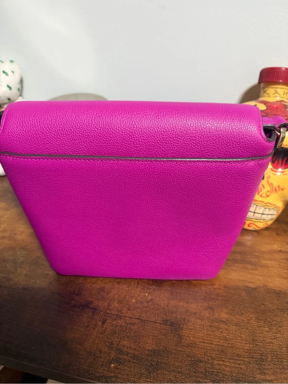 kate spade vibrant fuchsia pink pebbled leather crossbody